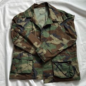 Vintage Camouflage Jacket, Size Small Cotton Men’s Light Jacket